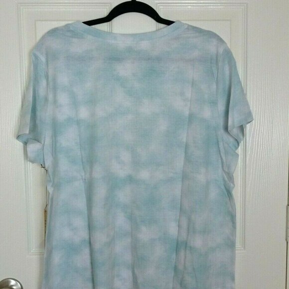 NWT Rae Dunn "BLESSED" Graphic Tee T-Shirt Tie-Dye Plus 1X - Picture 4 of 11